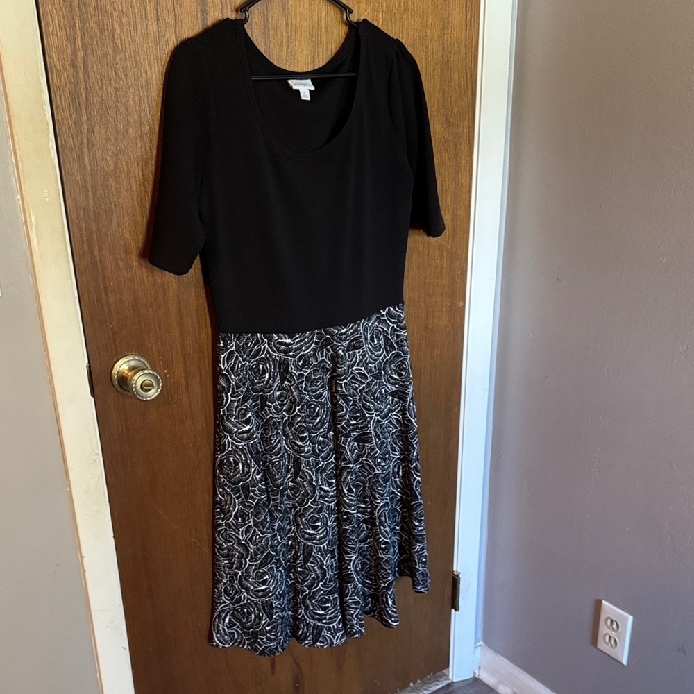 Black and White Floral Dress